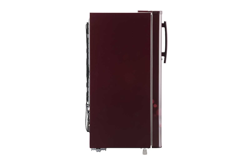 LG 185L Single Door Refrigerator, Anti-Bacterial Gasket, Scarlet Euphoria, 3 Star, GL-B199OSED