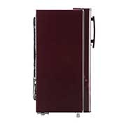 LG 185L Single Door Refrigerator, Anti-Bacterial Gasket, Scarlet Euphoria, 3 Star, GL-B199OSED