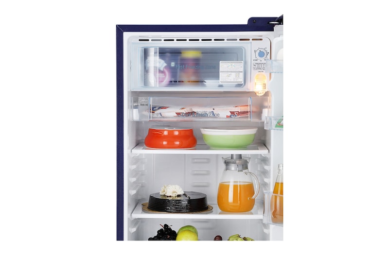LG 185L, 3 Star, Blue Euphoria Finish, Direct Cool Single Door Refrigerator, GL-B201ABED
