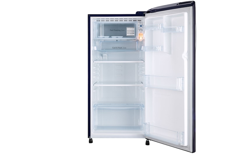 LG 185L, 3 Star, Blue Euphoria Finish, Direct Cool Single Door Refrigerator, GL-B201ABED