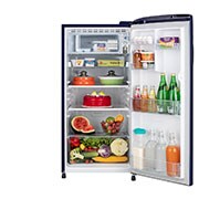 LG 185L, 3 Star, Blue Quartz Finish, Direct Cool Single Door Refrigerator, GL-B201ABQD