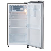 LG 185L, 3 Star, Shiny Steel Finish, Direct Cool Single Door Refrigerator, GL-B201APZD