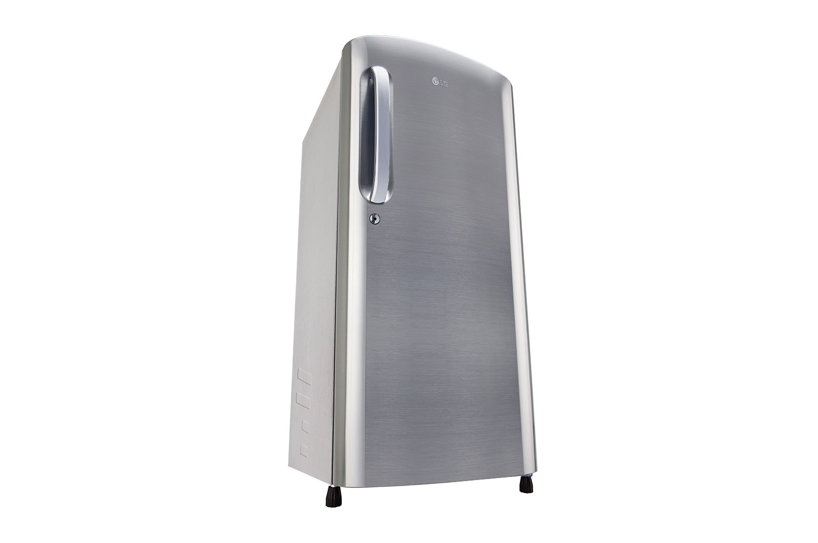 LG 185L, 3 Star, Shiny Steel Finish, Direct Cool Single Door Refrigerator, GL-B201APZD