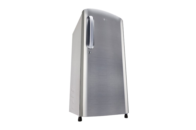 LG 185L, 3 Star, Shiny Steel Finish, Direct Cool Single Door Refrigerator, GL-B201APZD