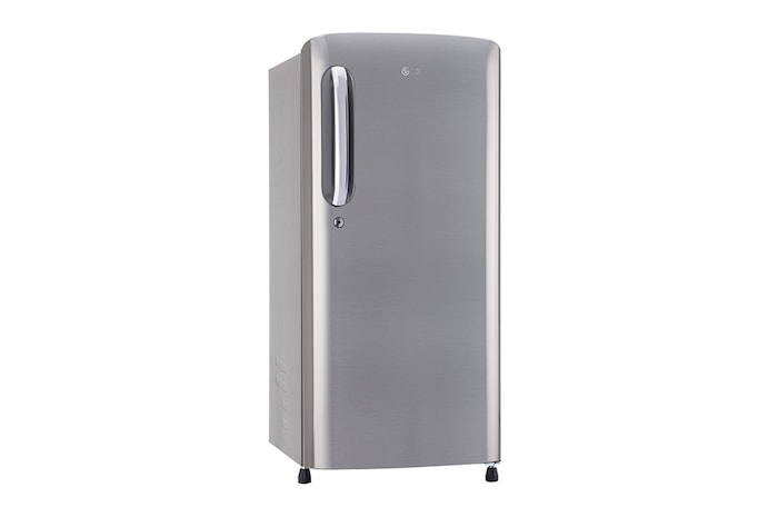 LG 185L, 3 Star, Shiny Steel Finish, Direct Cool Single Door Refrigerator, GL-B201APZD