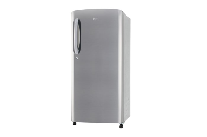 LG 185L, 3 Star, Shiny Steel Finish, Direct Cool Single Door Refrigerator, GL-B201APZD