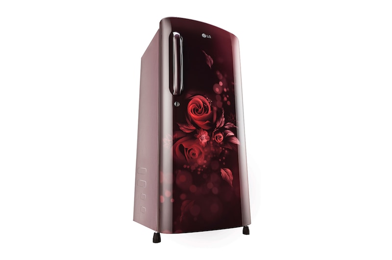 LG 185L, 3 Star, Scarlet Euphoria Finish, Direct Cool Single Door Refrigerator   , GL-B201ASED