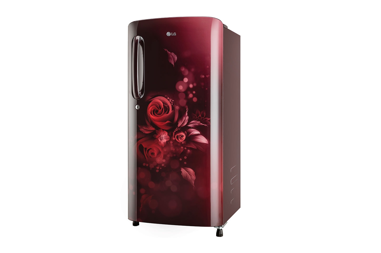 LG 185L, 3 Star, Scarlet Euphoria Finish, Direct Cool Single Door Refrigerator   , GL-B201ASED