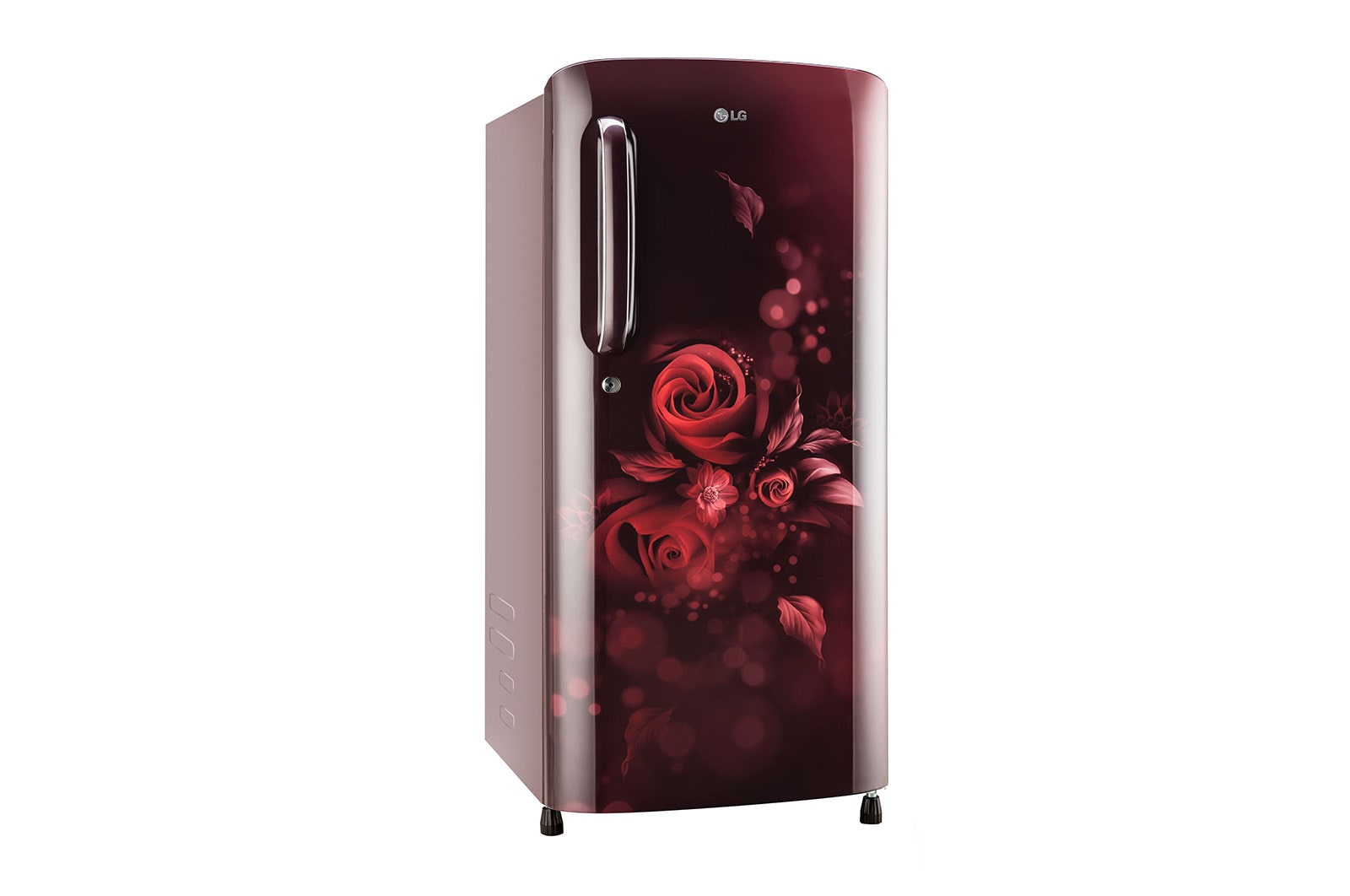 LG 185L, 3 Star, Scarlet Euphoria Finish, Direct Cool Single Door Refrigerator   , GL-B201ASED