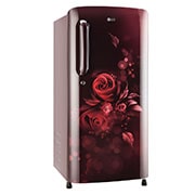 LG 185L, 3 Star, Scarlet Euphoria Finish, Direct Cool Single Door Refrigerator   , GL-B201ASED