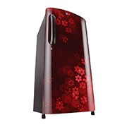 LG 185L, 3 Star, Scarlet Quartz Finish, Direct Cool Single Door Refrigerator, GL-B201ASQD
