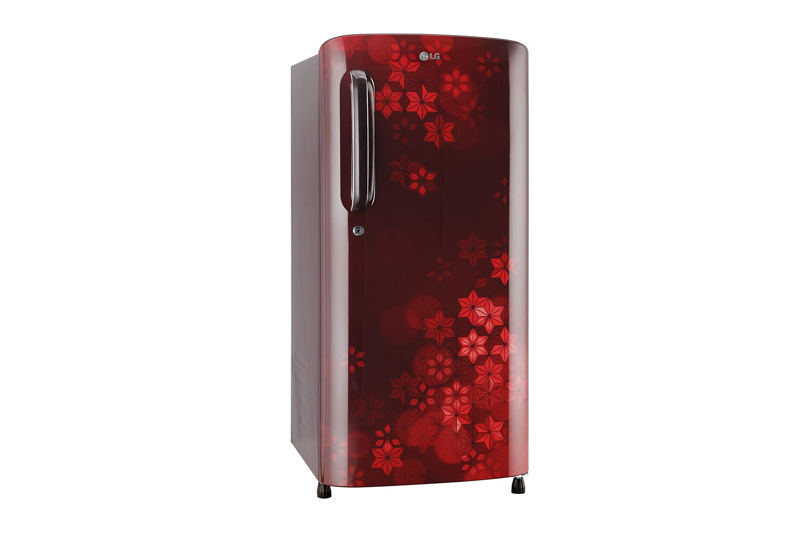 LG 185L, 3 Star, Scarlet Quartz Finish, Direct Cool Single Door Refrigerator, GL-B201ASQD