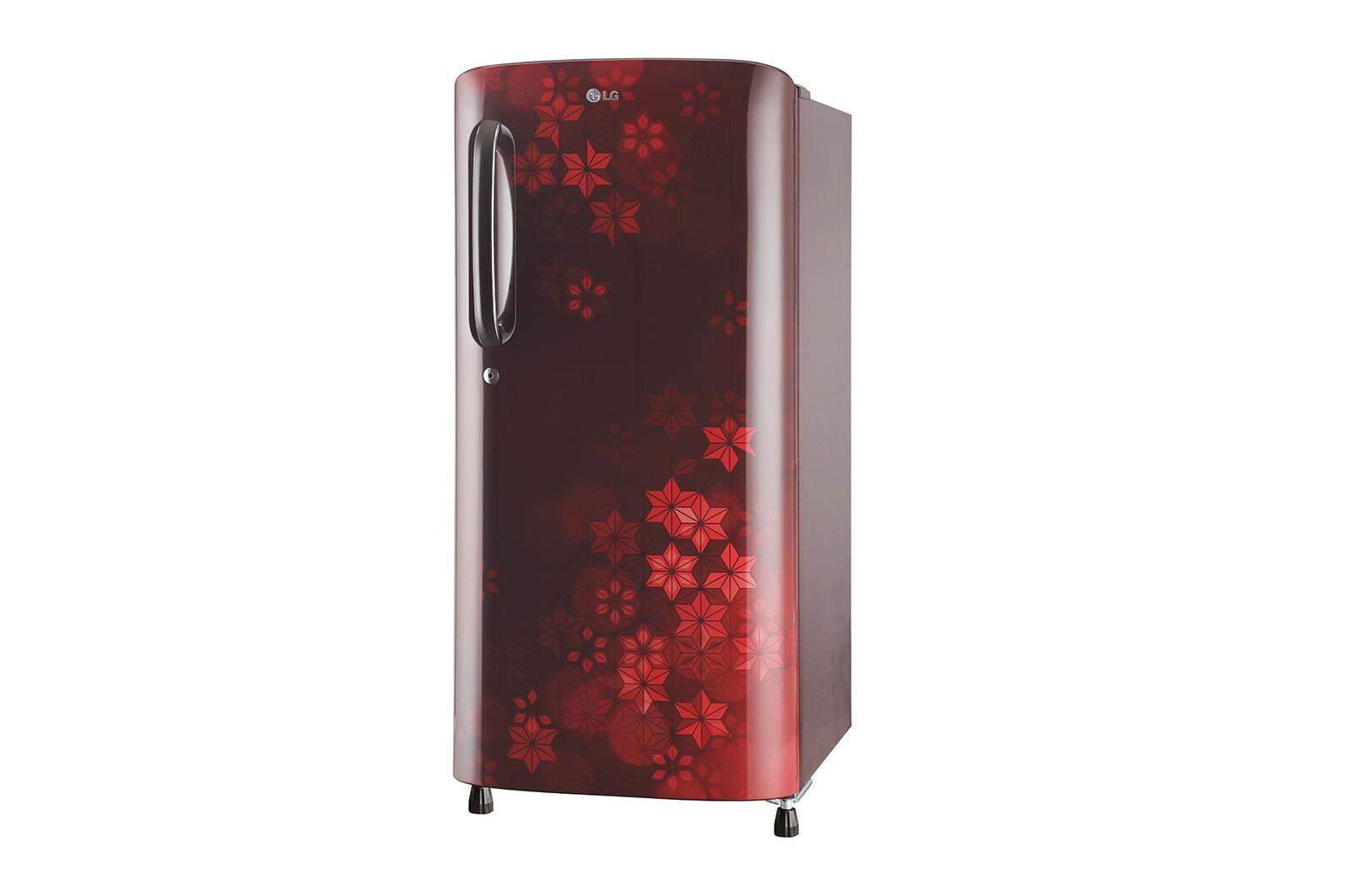 LG 185L, 3 Star, Scarlet Quartz Finish, Direct Cool Single Door Refrigerator, GL-B201ASQD