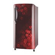 LG 185L, 3 Star, Scarlet Quartz Finish, Direct Cool Single Door Refrigerator, GL-B201ASQD