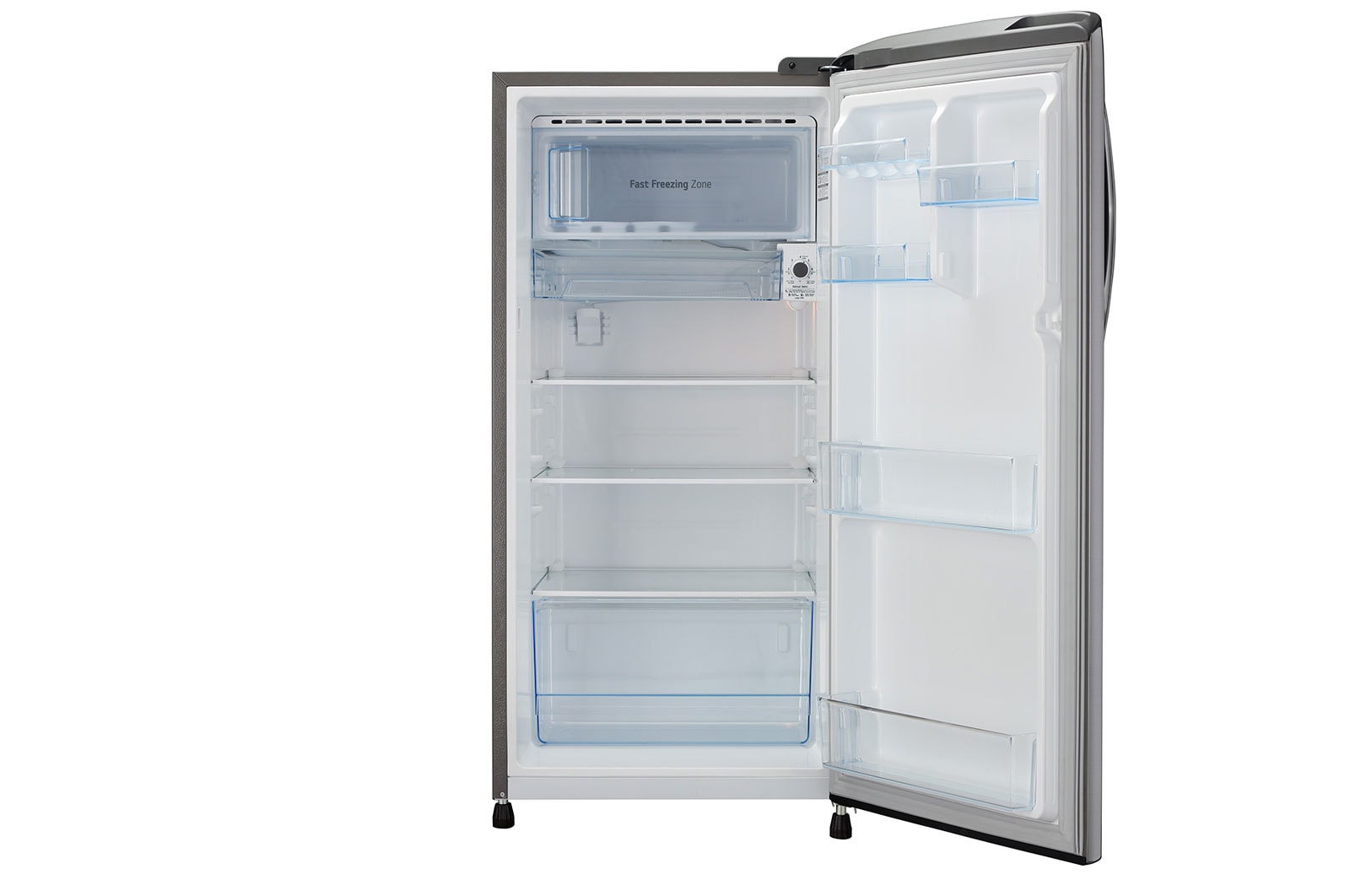 LG  201L, 3 Star, Shiny Steel Finish, Direct Cool Single Door Refrigerator, GL-B211HPZD