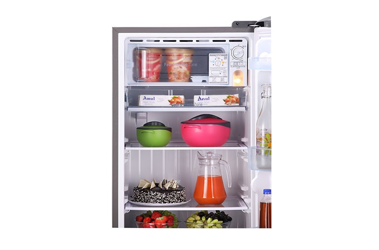 LG 215L Single Door Refrigerator with Smart Inverter Compressor in Shiny Steel Color, GL-B221APZY