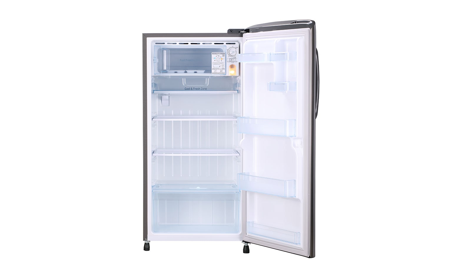 LG 215L Single Door Refrigerator with Smart Inverter Compressor in Shiny Steel Color, GL-B221APZY