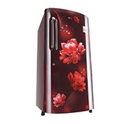 LG 205L, 4 Star, Smart Inverter Compressor, Smart Connect, Scarlet Charm Finish, Direct Cool Single Door Refrigerator, GL-B221ASCY