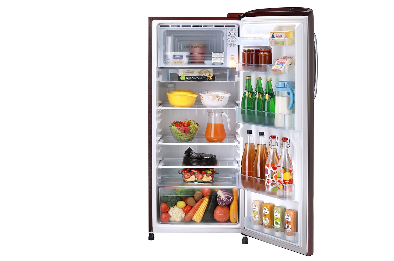 LG 235L, Smart Inverter Compressor, MOIST ‘N’ FRESH, Direct Cool Refrigerator, GL-B241ASEZ