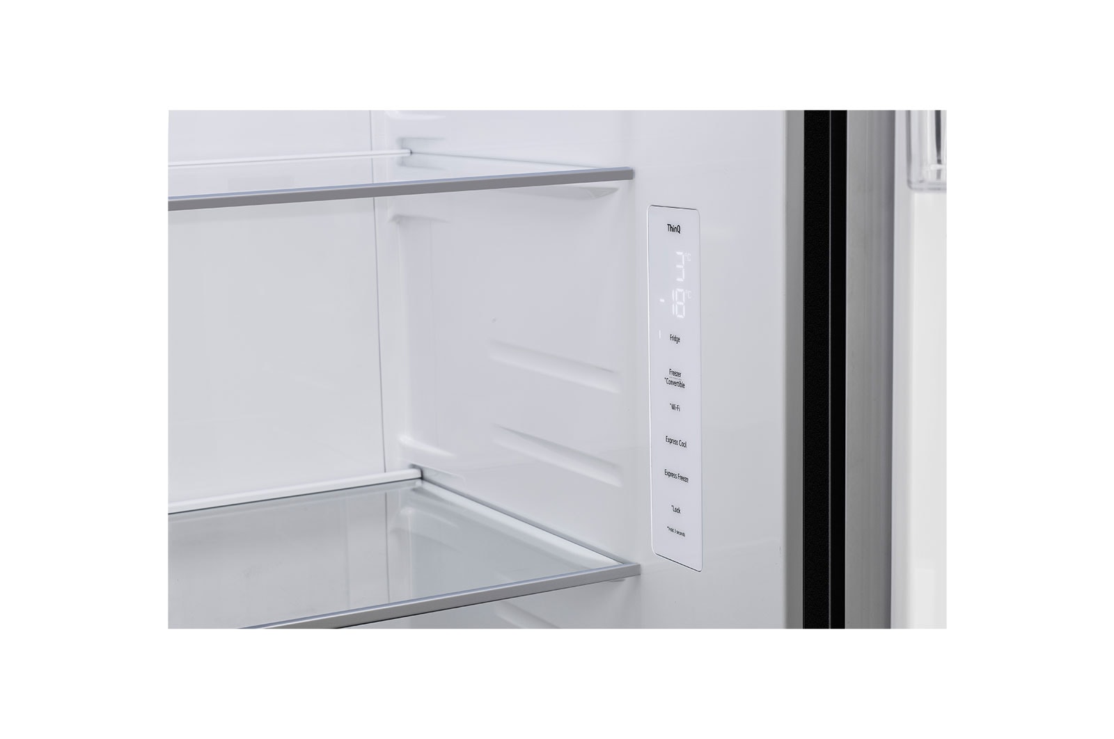 LG 650L Side by Side Refrigerator with Hygiene Fresh+™, DoorCooling+™, Smart Diagnosis™, Black Mirror Finish, 3-Star, GL-B257DBM3