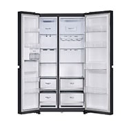 LG 650L Side by Side Refrigerator with Hygiene Fresh+™, DoorCooling+™, Smart Diagnosis™, Black Mirror Finish, 3-Star, GL-B257DBM3