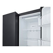LG 655L, Side by Side Refrigerator with Premium Glass Door, Smart Inverter Compressor, Hygiene Fresh+™, DoorCooling+™, Smart Diagnosis™, Black Mirror Finish, GL-B257DBMX
