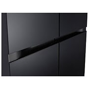 LG 655L, Side by Side Refrigerator with Premium Glass Door, Smart Inverter Compressor, Hygiene Fresh+™, DoorCooling+™, Smart Diagnosis™, Black Mirror Finish, GL-B257DBMX