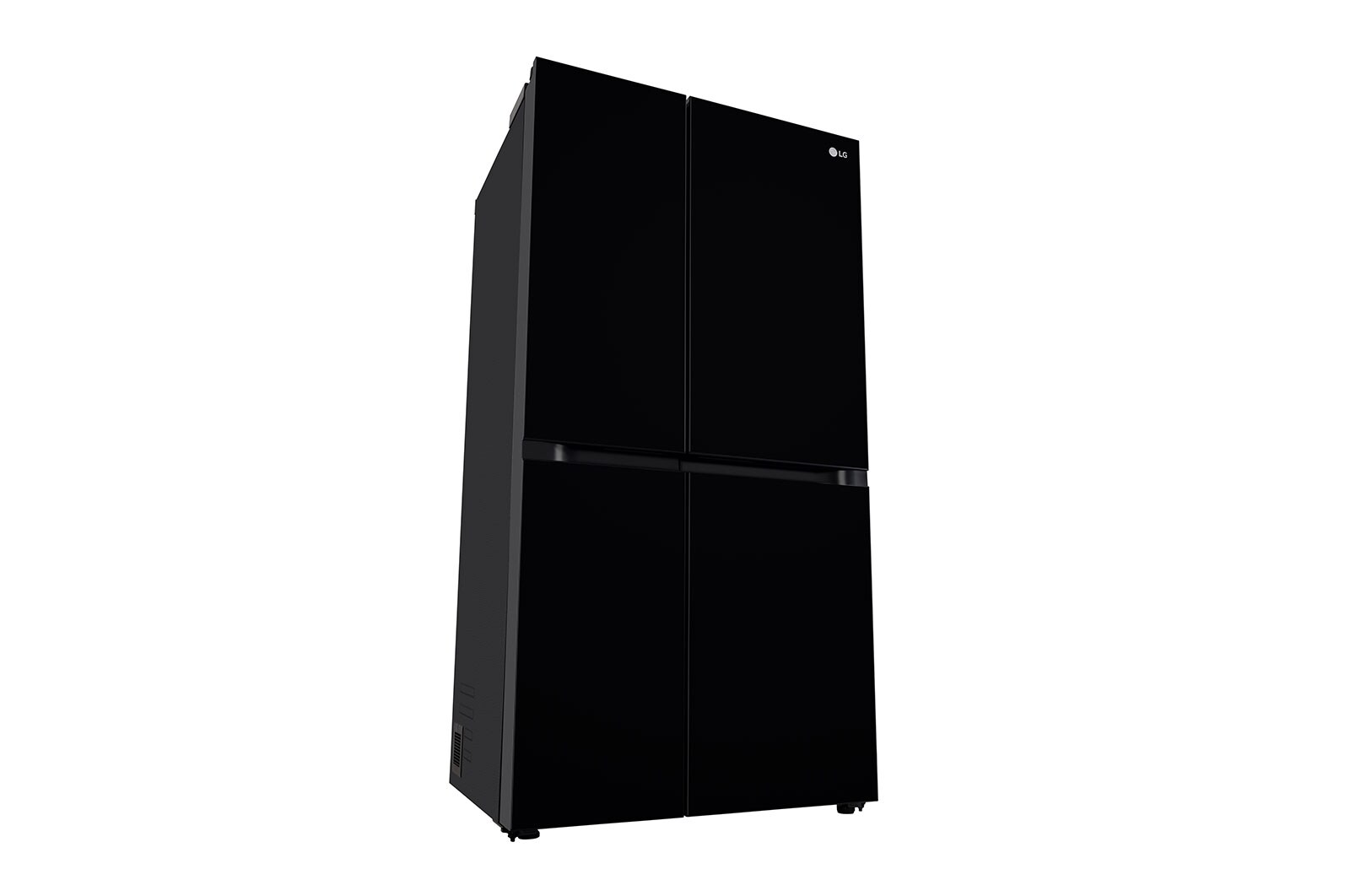 LG 655L, Side by Side Refrigerator with Premium Glass Door, Smart Inverter Compressor, Hygiene Fresh+™, DoorCooling+™, Smart Diagnosis™, Black Mirror Finish, GL-B257DBMX