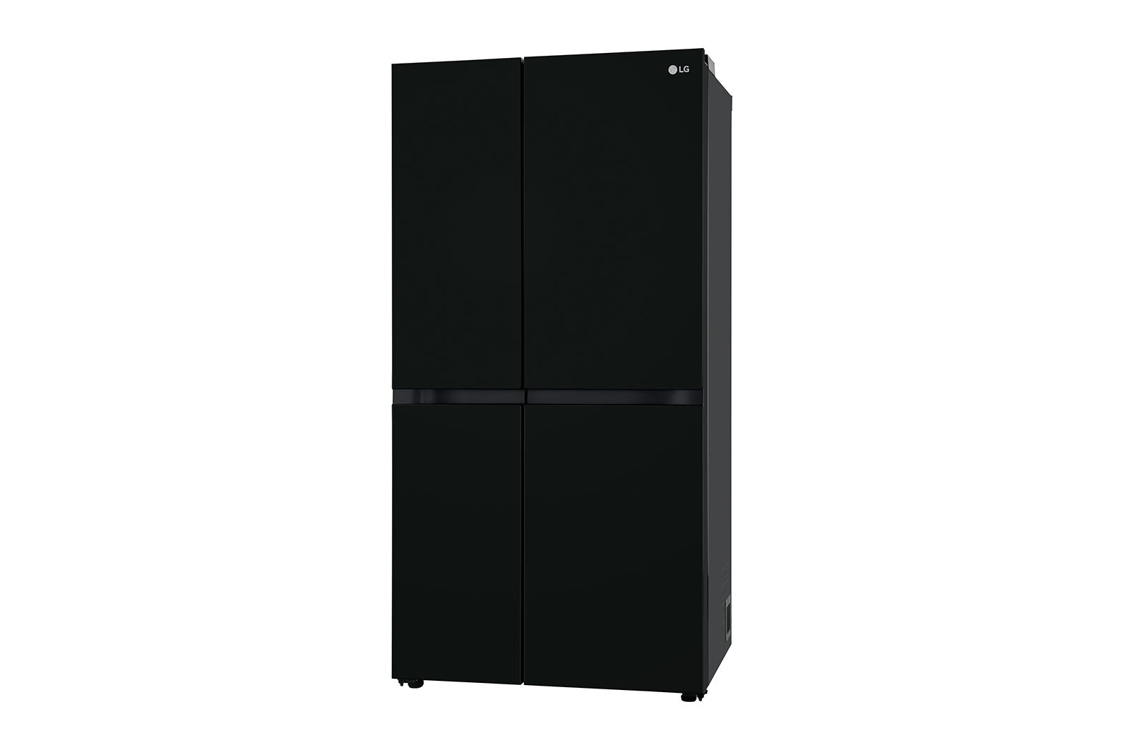 LG 655L, Side by Side Refrigerator with Premium Glass Door, Smart Inverter Compressor, Hygiene Fresh+™, DoorCooling+™, Smart Diagnosis™, Black Mirror Finish, GL-B257DBMX