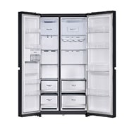 LG 650 Ltr, Convertible Side by Side Refrigerator with Premium Glass Door, Smart Inverter Compressor, Hygiene Fresh+™, DoorCooling+™, Smart Diagnosis™, Linen Brown Finish, GL-B257DLN3