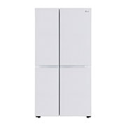 LG 650L, Convertible Side by Side Refrigerator with Premium Glass Door, Smart Inverter Compressor, Hygiene Fresh+™, DoorCooling+™, Smart Diagnosis™, Linen White Finish, GL-B257DLW3