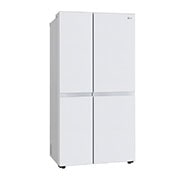 LG 650 Ltr, Convertible Side by Side Refrigerator with Premium Glass Door, Smart Inverter Compressor, Hygiene Fresh+™, DoorCooling+™, Smart Diagnosis™, Linen White Finish, GL-B257DLW3