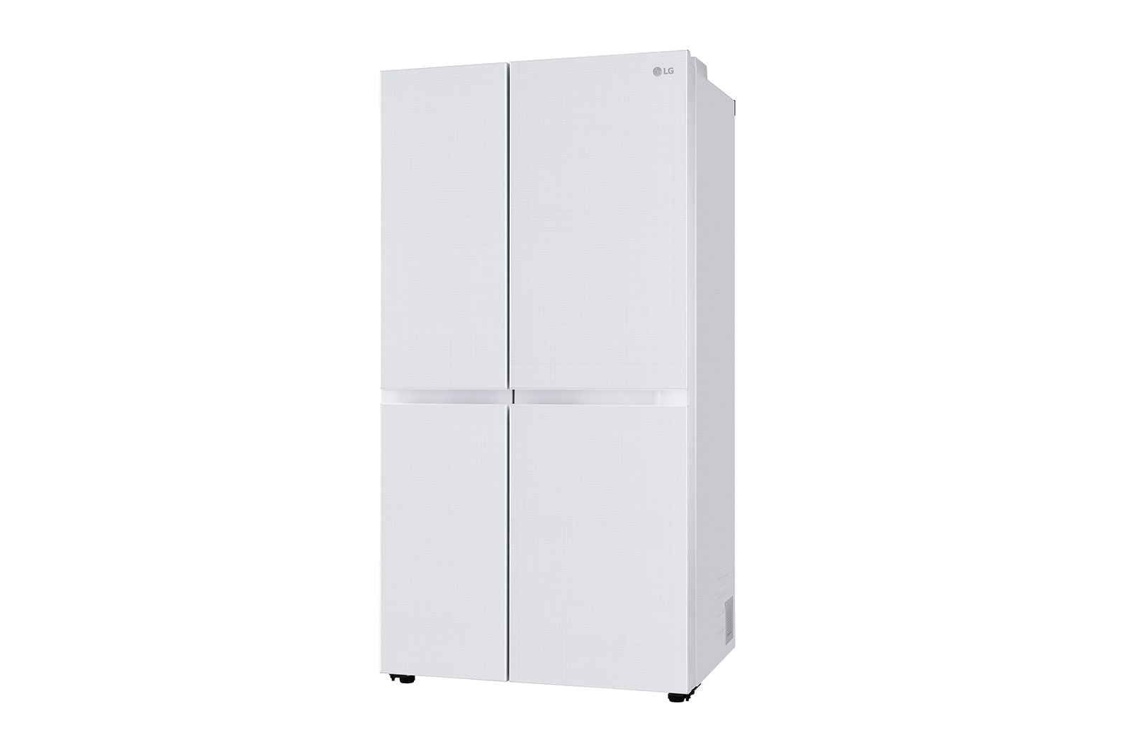 LG 650L Side by Side Refrigerator with Hygiene Fresh+™, DoorCooling+™, Smart Diagnosis™, Linen White Finish, 3-Star, GL-B257DLW3