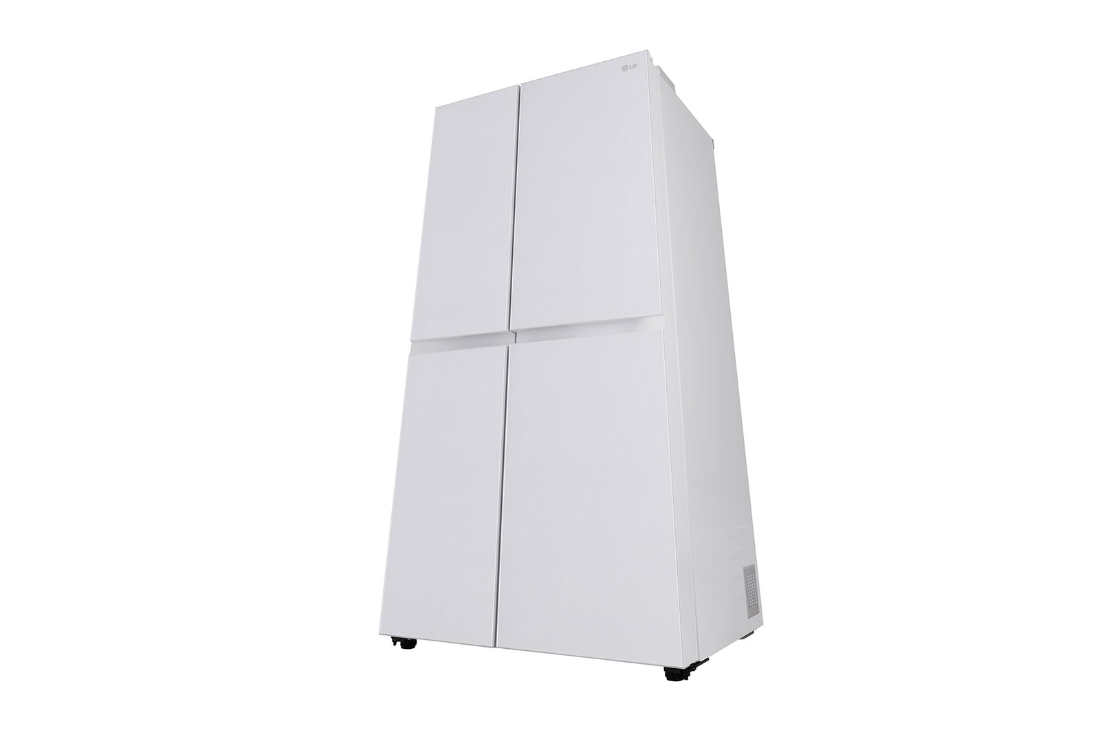 LG 650L Side by Side Refrigerator with Hygiene Fresh+™, DoorCooling+™, Smart Diagnosis™, Linen White Finish, 3-Star, GL-B257DLW3