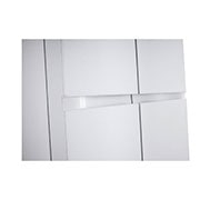 LG 655L, Side by Side Refrigerator with Premium Glass Door, Smart Inverter Compressor, Hygiene Fresh+™, DoorCooling+™, Smart Diagnosis™, Linen White Finish, GL-B257DLWX
