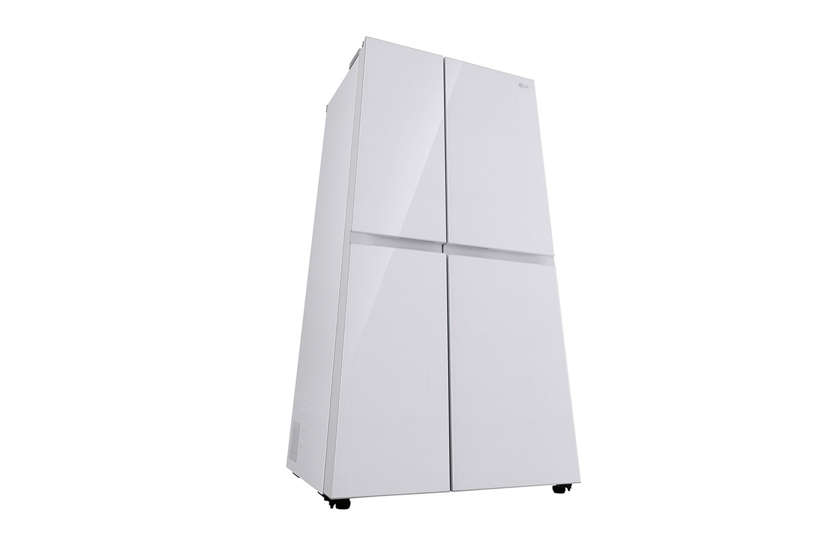 LG 655L, Side by Side Refrigerator with Premium Glass Door, Smart Inverter Compressor, Hygiene Fresh+™, DoorCooling+™, Smart Diagnosis™, Linen White Finish, GL-B257DLWX