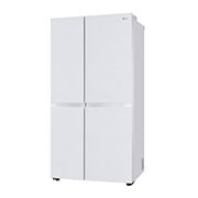 LG 655L, Side by Side Refrigerator with Premium Glass Door, Smart Inverter Compressor, Hygiene Fresh+™, DoorCooling+™, Smart Diagnosis™, Linen White Finish, GL-B257DLWX