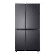 LG 650L, Convertible Side-by-Side Refrigerator with Smart Inverter Compressor, Hygiene Fresh+™, DoorCooling+™, Smart Diagnosis™, Matte Black Finish, GL-B257EMC3