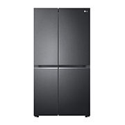 LG 655L, Side-by-Side Refrigerator with Smart Inverter Compressor, Hygiene Fresh+™, DoorCooling+™, Smart Diagnosis™, Matte Black Finish, GL-B257EMCX