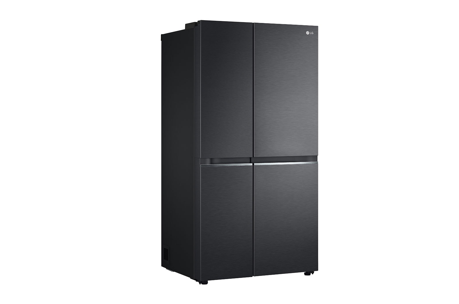 LG 655L, Side-by-Side Refrigerator with Smart Inverter Compressor, Hygiene Fresh+™, DoorCooling+™, Smart Diagnosis™, Matte Black Finish, GL-B257EMCX