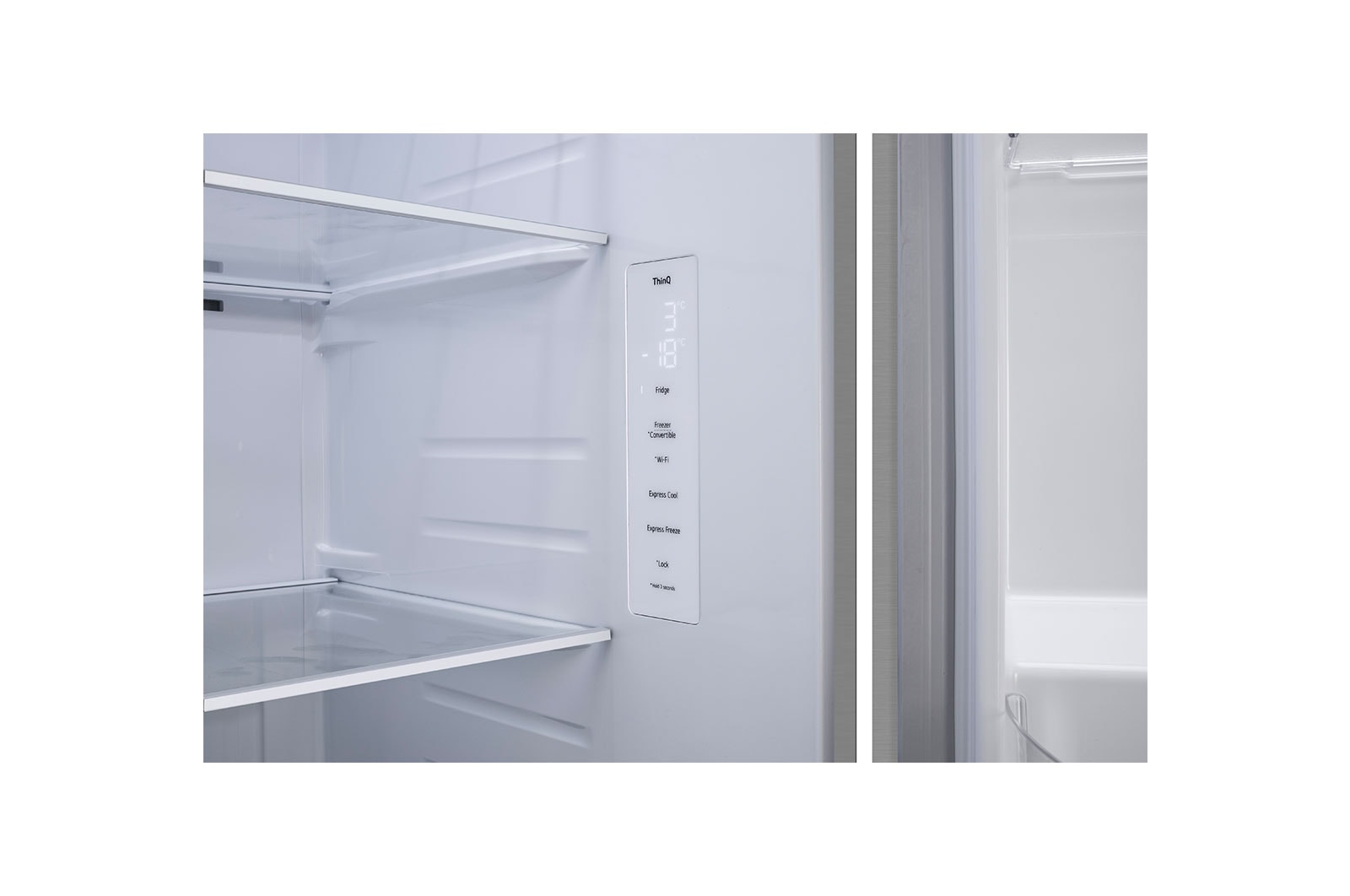 LG 650L Side-by-Side Refrigerator with Hygiene Fresh+™, DoorCooling+™, Smart Diagnosis™, Shiny Steel Finish, 3-Star, GL-B257EPZ3