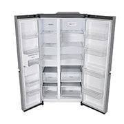 LG 650L Side-by-Side Refrigerator with Hygiene Fresh+™, DoorCooling+™, Smart Diagnosis™, Shiny Steel Finish, 3-Star, GL-B257EPZ3