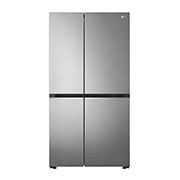 LG 655L, Side-by-Side Refrigerator with Smart Inverter Compressor, Hygiene Fresh+™, DoorCooling+™, Smart Diagnosis™, Shiny Steel Finish, GL-B257EPZX