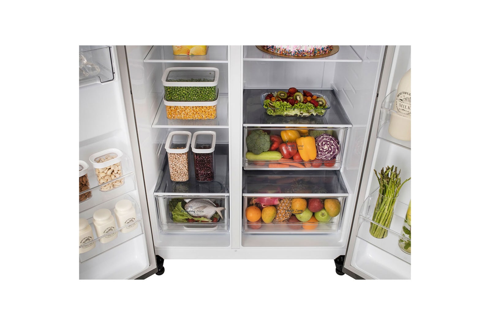 GL-B257HDS3-refrigerators-Bottom-Food