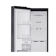 LG 650L Side-by-Side Refrigerator with Multi Air Flow, Multi Digital Sensors, Smart Diagnosis™, Matte Black Finish, 3-Star, GL-B257HMC3