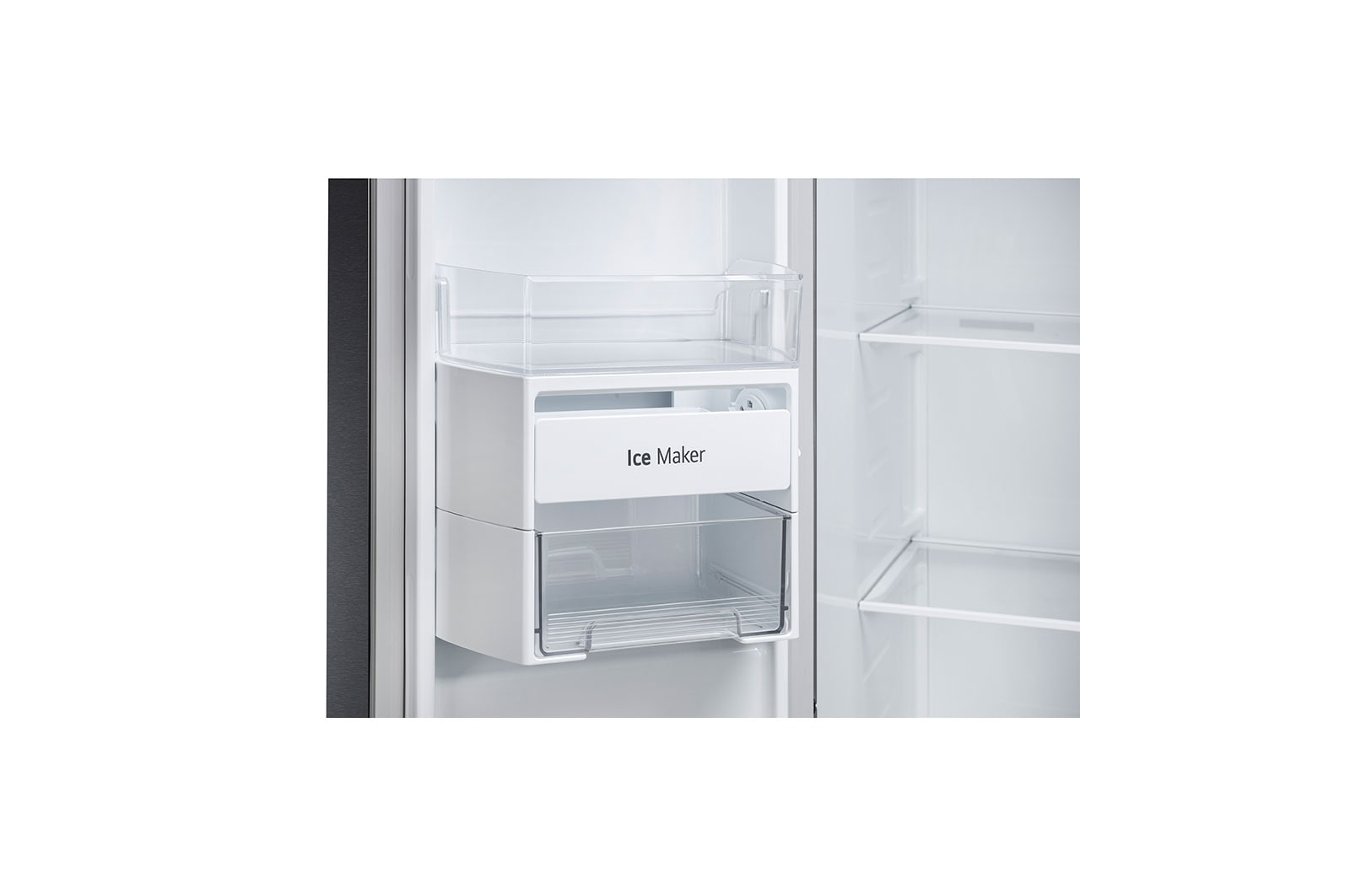 LG 650L Side-by-Side Refrigerator with Multi Air Flow, Multi Digital Sensors, Smart Diagnosis™, Matte Black Finish, 3-Star, GL-B257HMC3