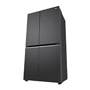 LG 655L, Side-by-Side Refrigerator with Smart Inverter Compressor, Multi Air Flow, Multi Digital Sensors, Express Freezing, Smart Diagnosis™, Matte Black  Finish, GL-B257HMCY