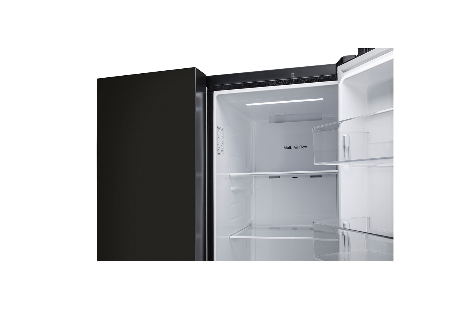 LG 650L Side-by-Side Refrigerator with Multi Air Flow, Multi Digital Sensors, Express Freezing, Western Black Finish, 3-Star, GL-B257HWB3