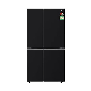 Front view of LG 655L Side-by-Side Refrigerator, Smart Inverter Compressor, Multi Air Flow, Express Freezing, Western Black, 3 Star GL-B257HWBY