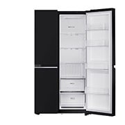 LG 655L Side-by-Side Refrigerator with Smart Inverter Compressor, Multi Air Flow, Express Freezing, Western Black, 3-Star, GL-B257HWBY